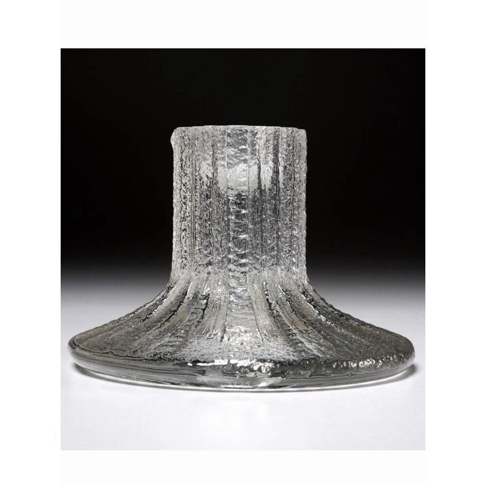 Iittala Finland Bolero Vellamo Glass Candlestick Holder Timo Sarpaneva